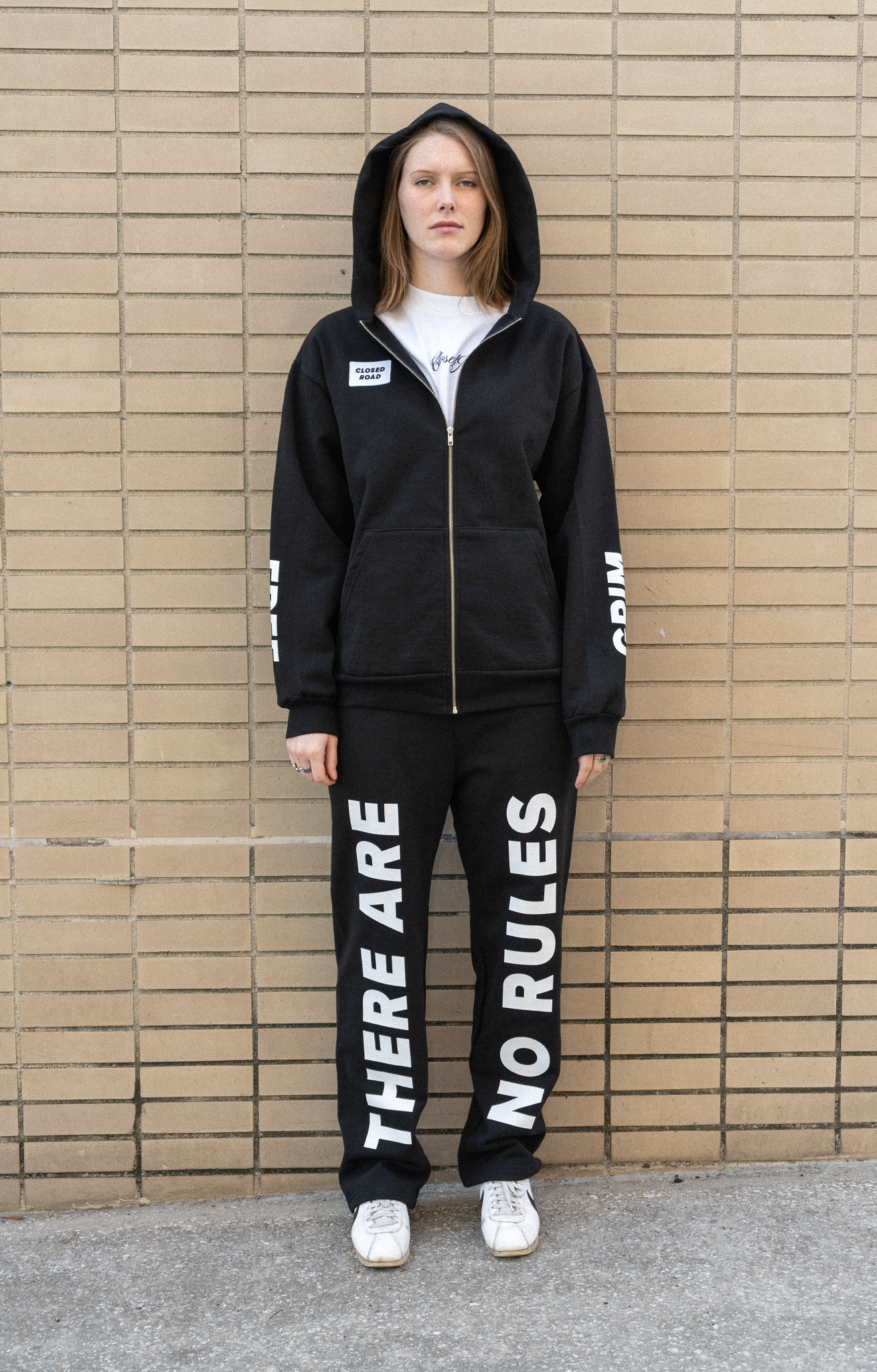 "Free Grim" Black Zip Up Hoodie
