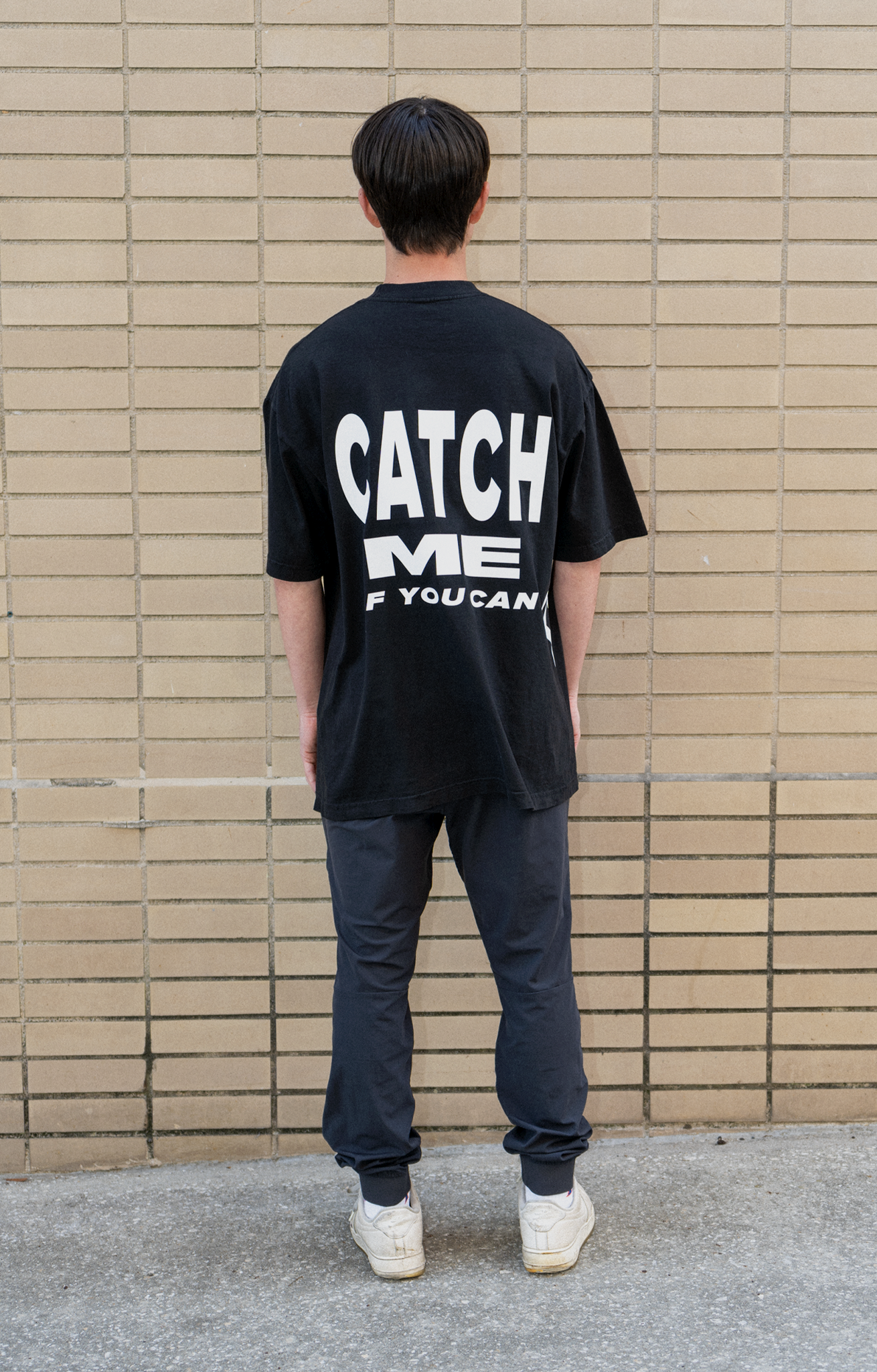 "Catch Me If You Can" Black Tee