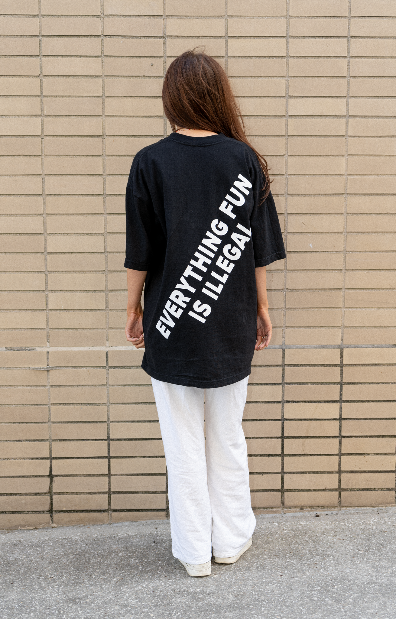"Illegal" Black Tee