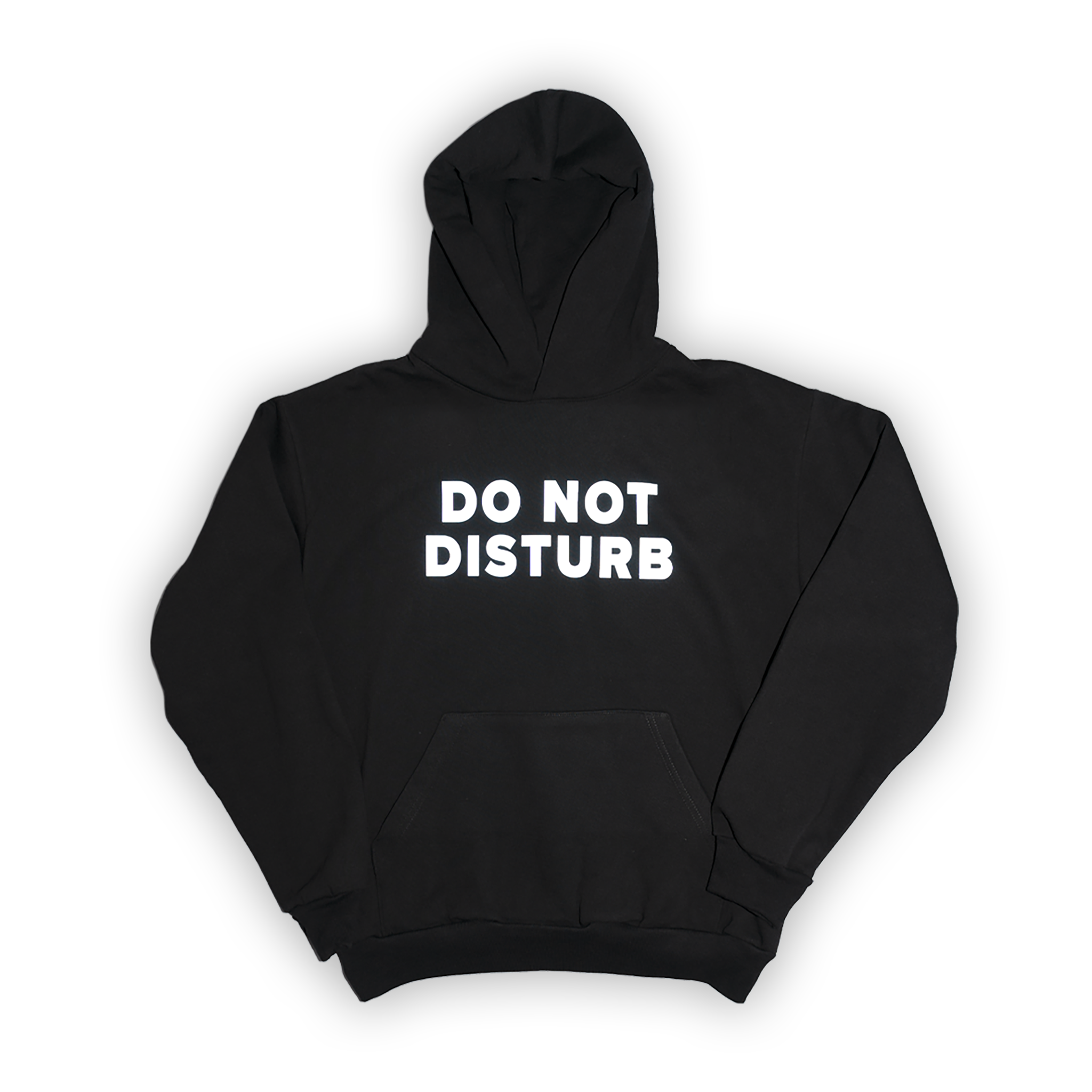 "Do Not Disturb" Reflective Black Hoodie