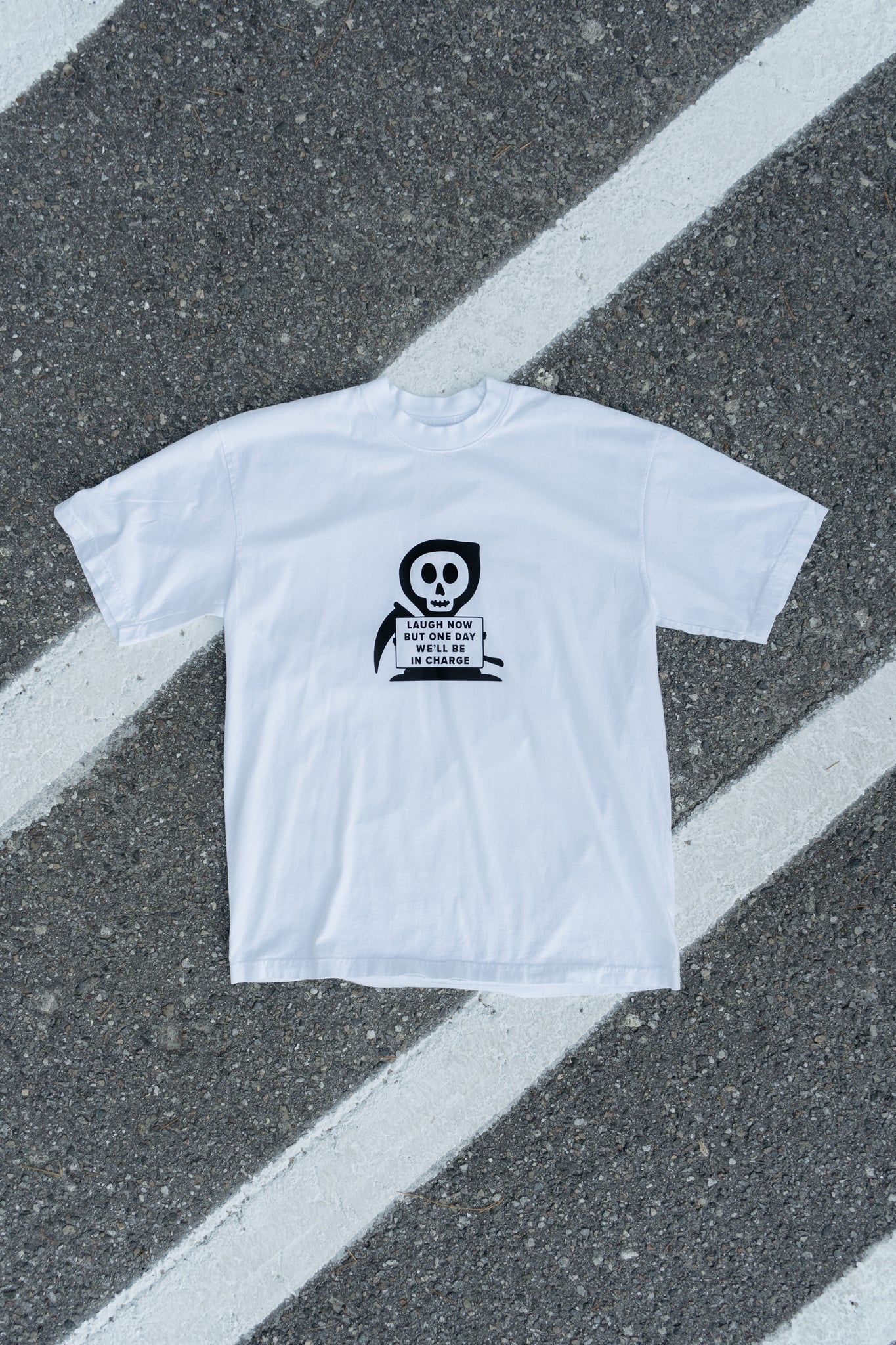 "One Day We'll Be in Charge" White Tee